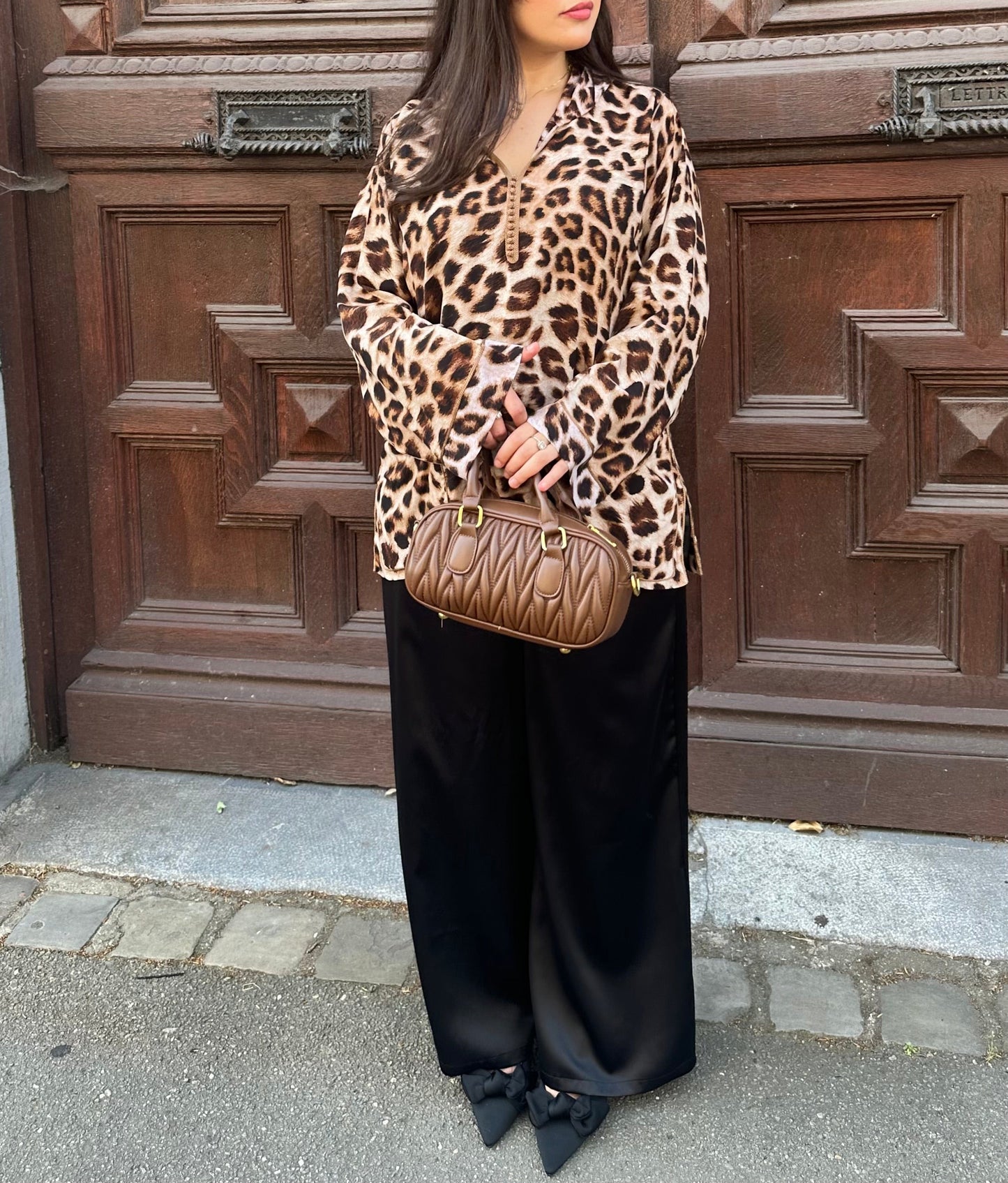 Leopard Hooded - Brown