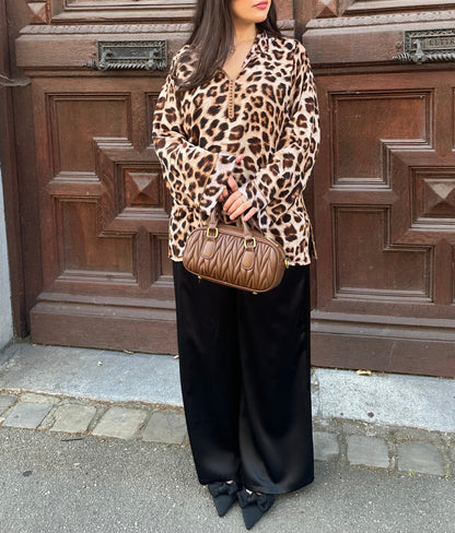 Leopard Hooded - Brown
